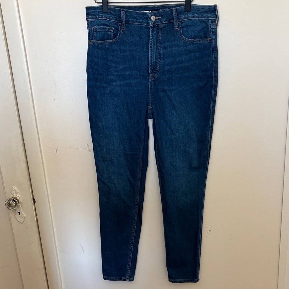 Old Navy Dark Blue High-Rise Denim Jeans